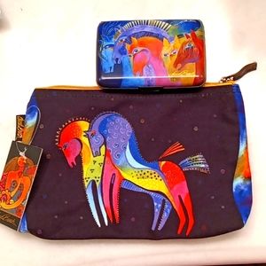 Small horse make-up bag or purse and wallet